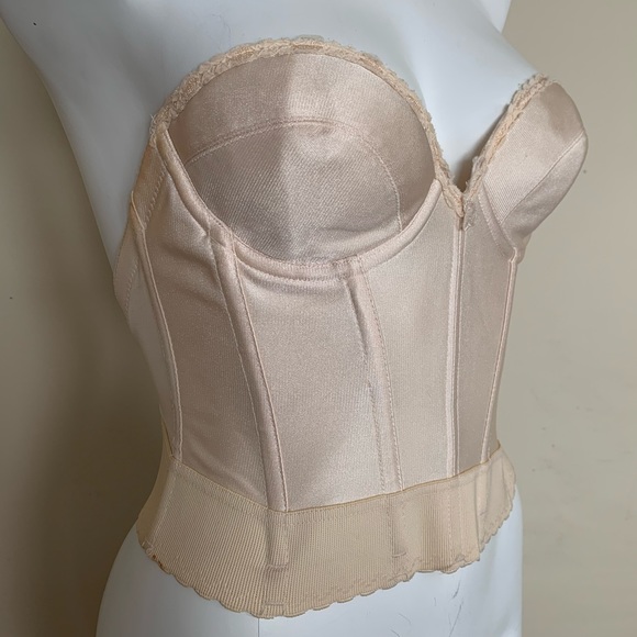 Vintage Other - Vintage Carnival Cream Low Cut Bustier